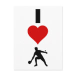 I Love Ping Pong (Vertical) Post Card