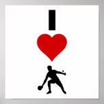 I Love Ping Pong (Vertical) Poster
