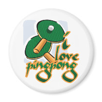 I Love Ping Pong We Love Ping Pong Magnets