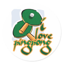 I Love Ping Pong We Love Ping Pong Sticker