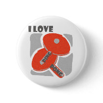 I Love Ping Pong Wild Red Paddles
