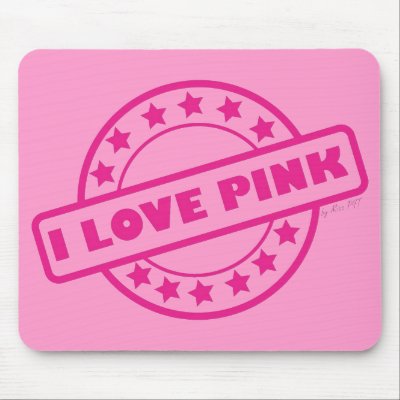 i love pink mouse mats from zazzle i love pink 400x400