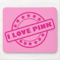 I Love Pink mousepads by thepinkone I Love Pink mousepads