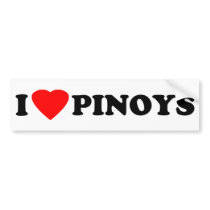 I Love Pinoys bumper stickers
