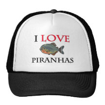 I Love Piranhas Mesh Hat