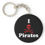 I Love Pirates Key Chains