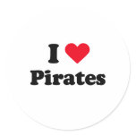 I love pirates stickers