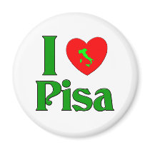 I Love Pisa Italy magnets by claybuster I Love Pisa Italy magnets
