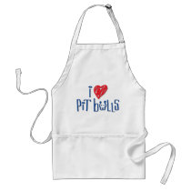 I Love Pit Bulls Aprons