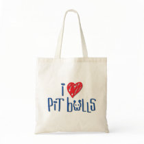 I Love Pit Bulls bags by HardtGraphicArdts I Love Pit Bulls bags