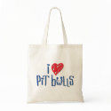 I Love Pit Bulls bags