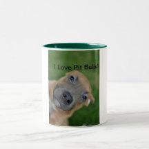 I Love Pit Bulls! Coffee Mugs