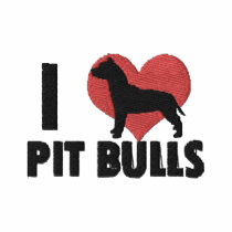 I Love Pit Bulls Embroidered Shirt embroidered shirts