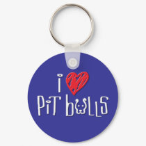 I Love Pit Bulls keychains by HardtGraphicArdts I Love Pit Bulls keychains