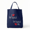 I Love Pit Bulls - Pit Bulls Love Me bags