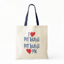 I Love Pit Bulls - Pit Bulls Love Me bags