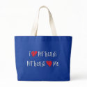 I Love Pit Bulls - Pit Bulls Love Me bags