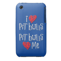 I Love Pit Bulls - Pit Bulls Love Me Case-mate Iphone 3 Cases