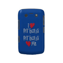 I Love Pit Bulls - Pit Bulls Love Me Blackberry Cases