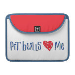 I Love Pit Bulls - Pit Bulls Love Me Sleeves For Macbooks