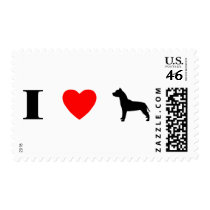 I Love Pit Bulls Postage