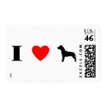 I Love Pit Bulls postage