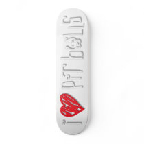 I Love Pit Bulls Custom Skate Board
