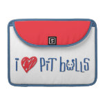 I Love Pit Bulls Sleeves For MacBooks