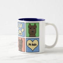 I Love Pitbulls Coffee Mugs