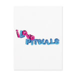 I Love Pitbulls in 3D Post Card