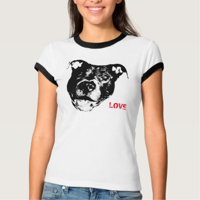 I Love Pitbulls Logo Design - Cool Trendy & Hip T Shirts