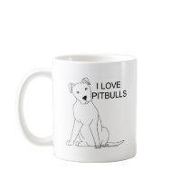 I Love Pitbulls Coffee Mug