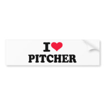 I love pitcher bumper stickers
