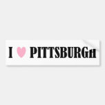 I LOVE PITTSBURGH BUMPER STICKER