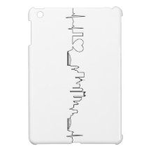 I love Pittsburgh in an extraordinary ecg style Case For The iPad Mini