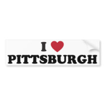 I Love Pittsburgh Pennsylvania Bumper Sticker
