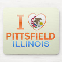 I Love Pittsfield, IL Mousepads