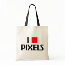 I Love Pixels bags