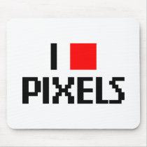 I Love Pixels mousepads