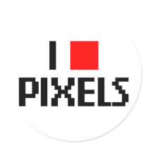 I Love Pixels stickers