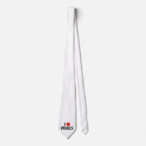 I Love Pixels Neck Tie