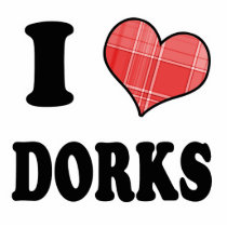 I Love (Plaid Heart) Dorks photo sculptures by geekme I Love (Plaid Heart) Dorks photo sculptures