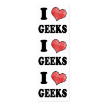 I Love (Plaid Heart) Geeks, I Love (Plaid Heart... Business Card Templates