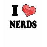 I Love (Plaid Heart) Nerds Tshirts