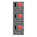 I Love (Plaid Heart) Pocket Protectors Bookmark business cards by geekme I Love (Plaid Heart) Pocket Protectors Bookmark business cards