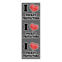 I Love (Plaid Heart) Pocket Protectors Bookmark business cards by geekme I Love (Plaid Heart) Pocket Protectors Bookmark business cards