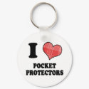 I Love (Plaid Heart) Pocket Protectors keychains