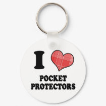 I Love (Plaid Heart) Pocket Protectors keychains