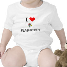 I Love PLAINFIELD Illinois Baby Creeper