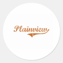 I Love Plainview Texas Round Sticker